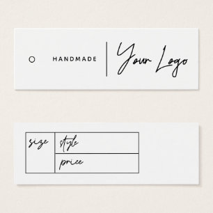 Business Logo Hang Label Mini Visitekaartjes