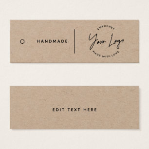 Business Logo Hang Label Mini Visitekaartjes