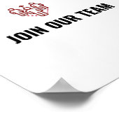 Business Logo Help Gezocht Aangepast abonnement vo Poster (Hoek)