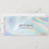 Business Logo Holographic DIY Cadeaubon toevoegen (Voorkant)
