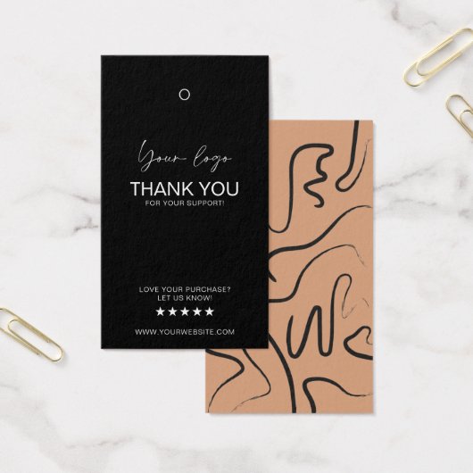 Business Logo Label Hang Label Kaart (Kantoor)