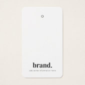 Business Logo Label Hang Label Kaart (Voorkant)