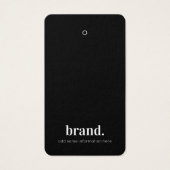 Business Logo Label Hang Label Kaart (Voorkant)