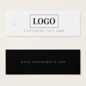 Business Logo Label Hang Label Mini Visitekaartjes (Voorkant /achterkant)