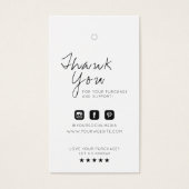 Business Logo Label Hang Label Visitekaartje (Voorkant)