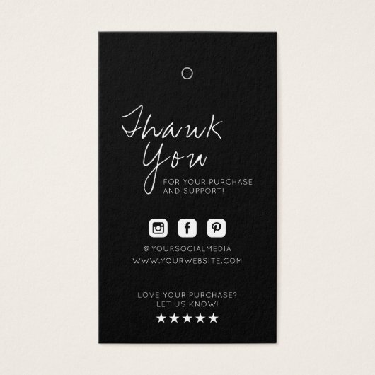 Business Logo Label Hang Tag (Devant)