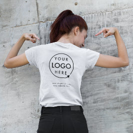 Business Logo Medewerker Personeelsbedrijf Back Br T-shirt