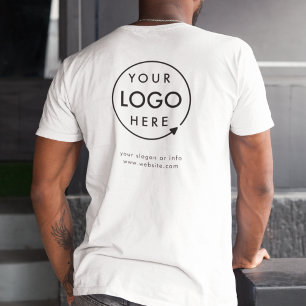 Business Logo Medewerker Personeelsbedrijf Back Br T-shirt