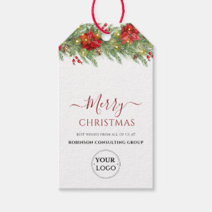 Business Logo Merry kerstcompany Festive Cadeaulabel