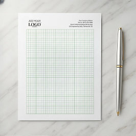 Business Logo Minimalist 5 x 5 Graph Sketch Pad Notitieblok
