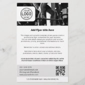 Business Logo Minimalist Eenvoudig Zwart Wit Flyer (Voorkant)