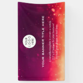 Business Logo Minimalist Modern professioneel rood Spandoek (Verticaal)