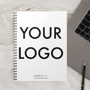 Business Logo minimalist White Notitieboek