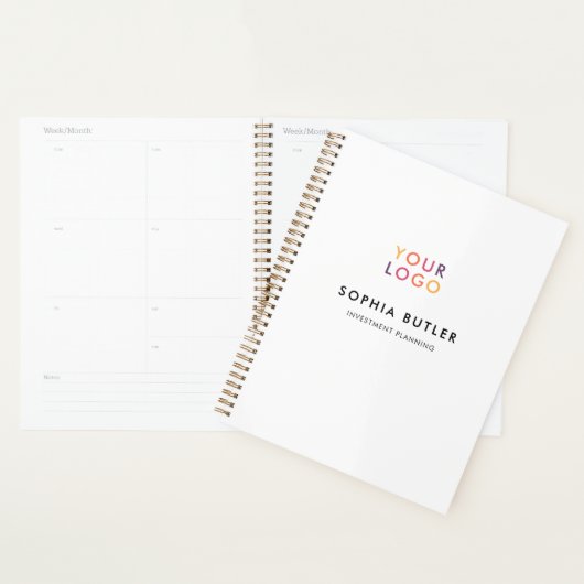 Business Logo minimalist White Planner (Display)