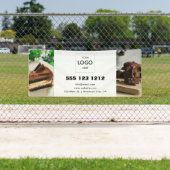 Business Logo Minimalistische moderne foto Spandoek (Insitu)