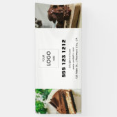 Business Logo Minimalistische moderne foto Spandoek (Verticaal)