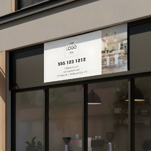 Business Logo Minimalistische moderne foto Spandoek