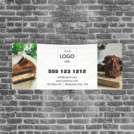 Business Logo Minimalistische moderne foto Spandoek