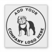 Business Logo Modern Corporate Vet Tech Sticker (Voorkant)