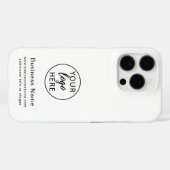 Business Logo Modern Custom Case-Mate iPhone Case (Achterkant (horizontaal))