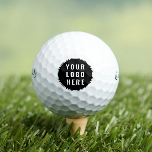 Business Logo Modern Custom QR Code Minimalist Golfballen (Insitu Shirt)