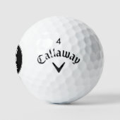 Business Logo Modern Custom QR Code Minimalist Golfballen (Logo)