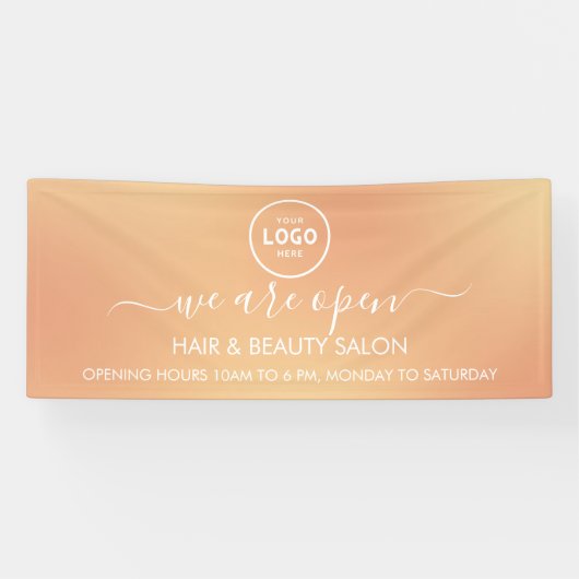 Business Logo Modern Professional 6'-banner Spandoek (Horizontaal)