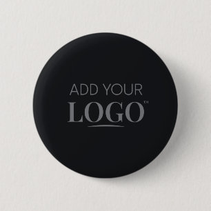 Business Logo Moderne minimalistische zwarte werkn Ronde Button 5,7 Cm