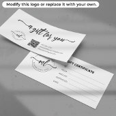 Business Logo Monogram Initialen Cadeaubon