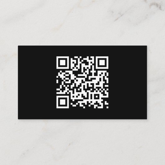 Business Logo Monogram Scannable Website Visitekaartje (Achterkant)