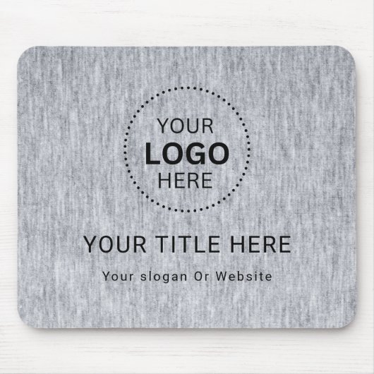 Business Logo Mousepad Muismat (Voorkant)
