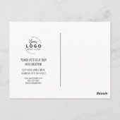 Business Logo Moving Announcement Kaart (Achterkant)