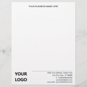 Business Logo Naam QR Code Info Adres Letterhead Briefhoofd