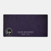 Business Logo Name Title Desk Mat (Recto)