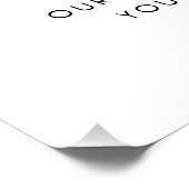 Business Logo Nieuw adres Waterverf Perfect Poster (Hoek)