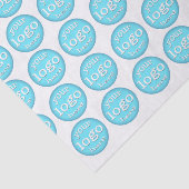 Business Logo Pattern Kantoor Event Tissuepapier (Detail)