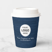 Business Logo Professional Paper Cup Papieren Bekers (Voorkant)