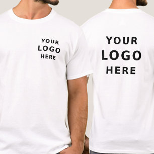 Business Logo Promoot uw merk Simple Minimalist T-shirt