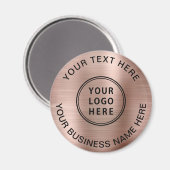 Business Logo Promotion Roos Gold Magneet (Voorkant / Achterkant)