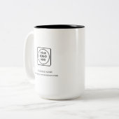 Business Logo Promotional Two Tone Mug (Devant gauche)