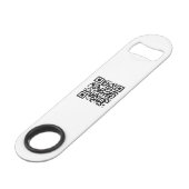 Business Logo QR Code Eenvoudige ontwerp Sjabloon Speed Flessenopener (Achterkant Gekanteld)