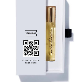 Business logo QR-code en aangepaste tekst Rubberstempel