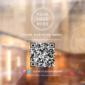 Business Logo QR Code Raamsticker (Vel 2)