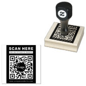 Business Logo Qr Code Scan Me Maintenance Manual Rubberstempel (Gestempeld)