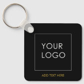  Business Logo QR Code Sleutelhanger (Voorkant)