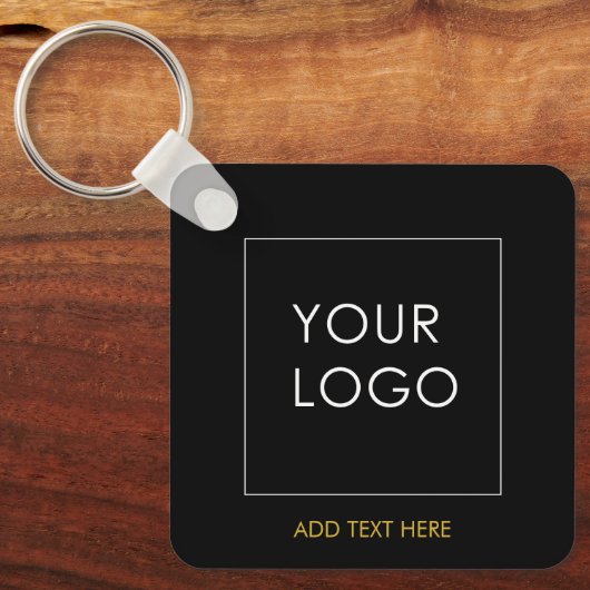 Business Logo QR Code Sleutelhanger (Voorkant)