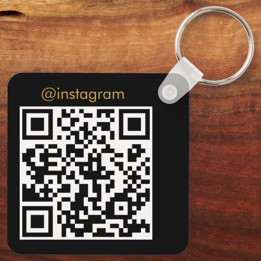  Business Logo QR Code Sleutelhanger (Achterkant)