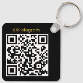  Business Logo QR Code Sleutelhanger (Achterkant)