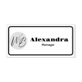 Business Logo Restaurant Manager gepersonaliseerd Rubberstempel (Afrduk)