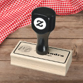 Business Logo Restaurant Manager gepersonaliseerd Rubberstempel